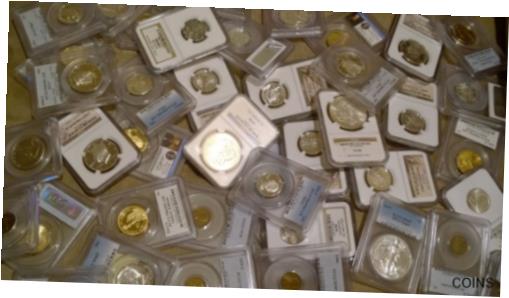 【極美品/品質保証書付】 アンティークコイン コイン 金貨 銀貨 送料無料 US Coin Collection PCGS / NGC, Silver, 100 Year Old BU Coins GRAB BAG BUDGET LOT