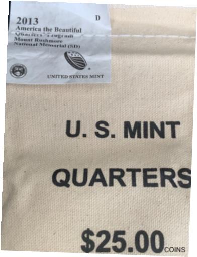 国立公園区画 2010 〜 2021 年、2013-D マウント ラシュモア (SD) 米国造幣局 1 袋 (100)National Park quarters 2010-2021, 2013-D Mt. Rushmore (SD) U.S. Mint 1 Bag (100)