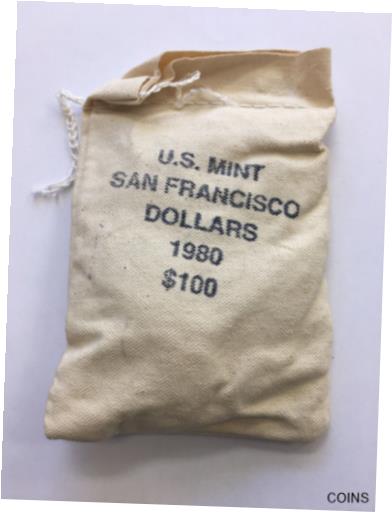  アンティークコイン コイン 金貨 銀貨  1980-S Susan B. Anthony (SBA) Dollar - Brilliant Uncirculated $100 Mint Sewn Bag