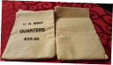 yɔi/iۏ؏tz AeB[NRC d U.S. MINT $25 QUARTERS COTTON CANVAS HEAVY DUTY COIN BAG - EMPTY NO COINS [] #ocf-wr-012256-23