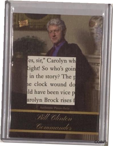 ڶ/ʼݾڽա ƥ    [̵] BILL CLINTON CUT RELIC COA CARD 2020 BAR PIECES OF THE PAST 42nd U.S. PRESIDENT