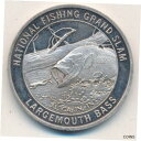 yɔi/iۏ؏tz AeB[NRC RC   [] NATIONAL FISHING GRAND SLAM LARGEMOUTH BASS SILVER 1 OZ ROUND 999-SHIPS FREE!