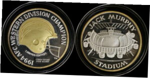 1994 1オンス .999 シルバー - AFC 西地区チャンピオンズ チャージャーズ/ジャック マーフィー1994 1oz .999 Silver - AFC Western Division Champions Chargers/Jack Murphy