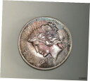 PEACE 1 オンス .999 シルバー レインボー トーン アート ラウンドPEACE 1 oz .999 Silver RAINBOW toned Art Round