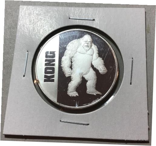 楽天金銀プラチナ　ワールドリソース【極美品/品質保証書付】 アンティークコイン コイン 金貨 銀貨 [送料無料] 2021 Godzilla 1 oz .999 Silver Coin vs King Kong Official Coin of Movie NEW!