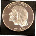  アンティークコイン コイン 金貨 銀貨  MOTHER TERESA ANGEL OF MERCY IN MEMORIAM SILVER ROUND 1 OZ 999 RARE ART #31B