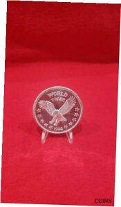 1984 世界貿易機関ラウンド 20 個の .999 ファインヴィンテージシルバーラウンドのフルチューブ。1984 World Trade Unit Rounds Full Tube of 20 .999 Fine vintage silver rounds.