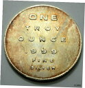 希少な 1 オンス ラウンド 1 トロイオンス 999 ファイン シルバー オールド シルバー イーグル ナチュラル トーニングScarce 1 Oz ROUND ONE TROY OUNCE 999 FINE SILVER OLD SILVER EAGLE Natural Toning(3)