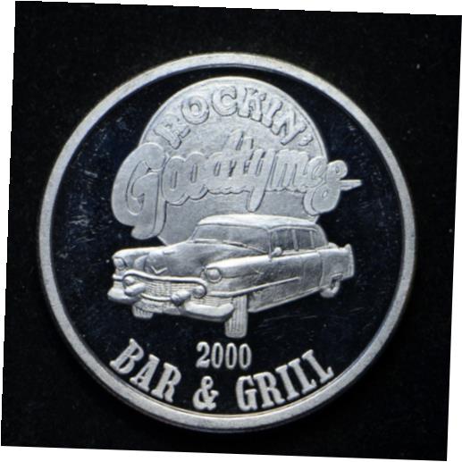 ڶ/ʼݾڽա ƥ    [̵] 2000 Rockin' Good Tymes Bar &Grill 1-oz .999 Silver Round (slb2166)