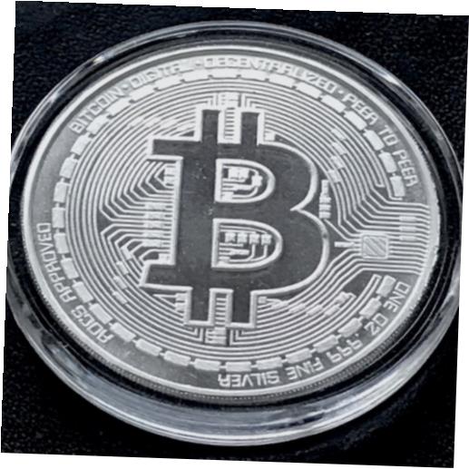 2021 ビットコイン 1オンス 999 ファインソリッド 純銀 記念限定 オリジナル AOCS2021 Bitcoin 1 oz 999 Fine Solid Pure Silver Commemorative Limited Original AOCSのサムネイル