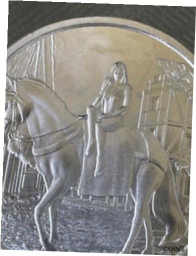 【極美品/品質保証書付】 アンティークコイン コイン 金貨 銀貨 [送料無料] Lady Godiva Round 1 oz Silver Medieval Legends