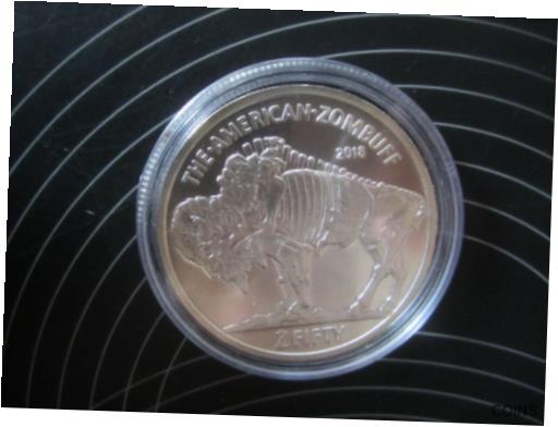 ڶ/ʼݾڽա ƥ    [̵] Zombuff 1 oz .999 silver round of the Zombucks Apocalypse encapsulated