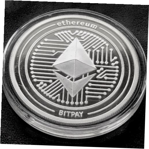 【極美品/品質保証書付】 アンティークコイン コイン 金貨 銀貨 送料無料 Ethereum 1 oz .999 Silver Commemorative Coin Decentralized Consensus Bitpay