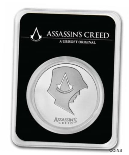 【極美品/品質保証書付】 アンティークコイン コイン 金貨 銀貨 [送料無料] 2022 Assasin's Creed Ubisoft 1 oz .999 silver coin BU in TEP