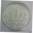 ビッグリーフ / ヒドゥンリーフ 1 オンス 0.999 シルバープルーフ大麻カプセル入りBig Leaf / Hidden Leaf 1 oz .999 silver proof Cannabis in capsule(3)