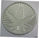 マリファナ カニビス 420 1 オンス .999 シルバー地金 ラウンドMarijuana Cannibis 420 1 oz .999 silver bul...