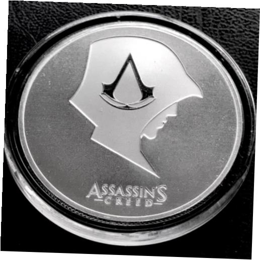 【極美品/品質保証書付】 アンティークコイン コイン 金貨 銀貨 [送料無料] 2022 Assasin's Creed Ubisoft 1 oz .999 Silver Coin BU in Capsule