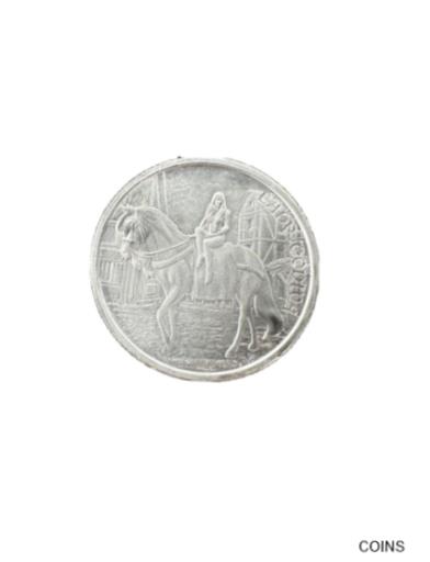 【極美品/品質保証書付】 アンティークコイン コイン 金貨 銀貨 [送料無料] 1 oz Silver Medieval Legends Lady Godiva Round in Capsule & Coin Pouch