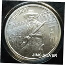 【極美品/品質保証書付】 アンティークコイン コイン 金貨 銀貨 [送料無料] Prospector Series SHERIFF 1 oz Silver BU Round & Free Capsule! .999 Pure SILVER!