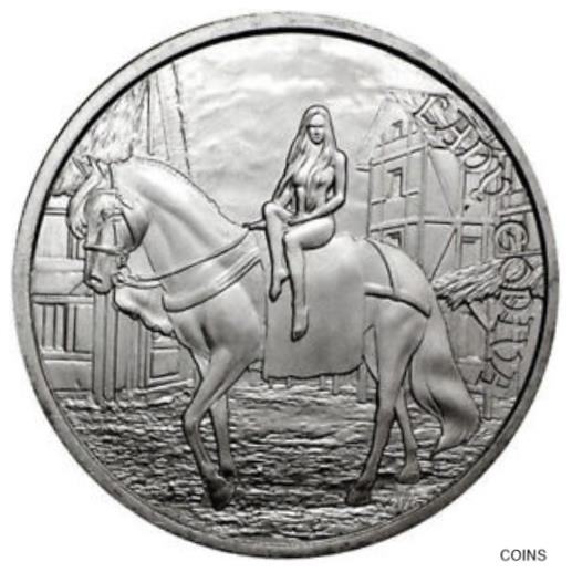 ڶ/ʼݾڽա ƥ    [̵] 1 oz .999 silver coin Medieval Legends Lady Godiva 3rd in series New In Capsule