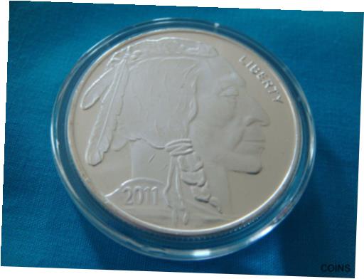 yɔi/iۏ؏tz AeB[NRC RC   [] 2011 SilverTowne Mint Native American / Buffalo 1 oz Silver Round .999 Fine++:)$