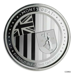 2018 モンセラート カリブ海のエメラルド島 $2 シルバー .999 ファインシルバー GEM BU2018 Montserrat EMERALD ISLE OF THE CARIBBEAN $2 silver .999 fine silver GEM BU