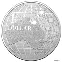 【極美品/品質保証書付】 アンティークコイン コイン 金貨 銀貨 [送料無料] BENEATH THE SOUTHERN SKIES MAP OF AUSTRALIA 2021 1 oz .9999 Pure Silver Coin