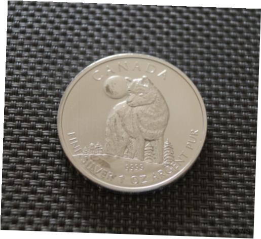 【極美品/品質保証書付】 アンティークコイン コイン 金貨 銀貨 [送料無料] 2011 Canada 1oz Silver 9999 - Wildlife series - Wolf