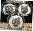 【極美品/品質保証書付】 アンティークコイン 銀貨 2019-2020 Wolf Bear Lynx Multifaceted Animal Head $25 1OZ Silver Canada 3-Coins [送料無料] #scf-wr-012275-410