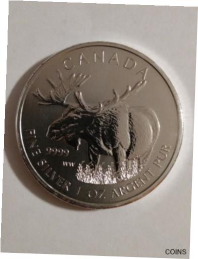 ڶ/ʼݾڽա ƥ    [̵] 2012 $5 Canada 1 oz Silver Moo...