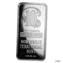 【極美品/品質保証書付】 アンティークコイン コイン 金貨 銀貨 送料無料 10 oz Silver Bar - Northwest Territorial Mint - SKU 171802