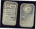 【極美品/品質保証書付】 アンティークコイン コイン 金貨 銀貨 [送料無料] SILVER BARS ONE TROY OUNCE EACH .999 FINE SILVER / ENGELHARD & JOHNSON MATTHEY