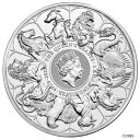  アンティークコイン コイン 金貨 銀貨  2021 Great Britain 1 kilo Silver Queens Beast Completer Bullion Coin