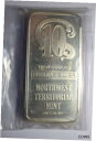 【極美品/品質保証書付】 アンティークコイン コイン 金貨 銀貨 送料無料 Vintage 10 OZ Bar Silver Northwest Territorial Mint NWT Mint