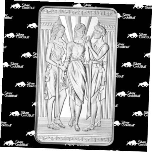  アンティークコイン コイン 金貨 銀貨  10 oz Three Graces Silver Bar | The Royal Mint