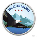1オンス シルバーカラーラウンド - APMEX (ゴッドブレスアメリカ、イーグル) - SKU#2182261 oz Silver Colorized Round - APMEX (God Bless America, Eagle) - SKU#218226