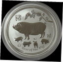 2019 シルバー オーストラリア 50 セント 1/2 オンス 亥年 カプセル入り2019 SILVER AUSTRALIA 50 CENT 1/2 OZ LUNAR YEAR OF THE PIG IN CAPSULE