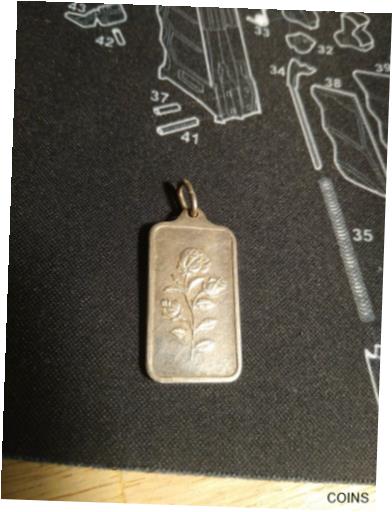 yɔi/iۏ؏tz AeB[NRC RC   [] Vintage PAMP Suisse 10Gram .999 Fine Silver Pendant Bullion Bar Rose 