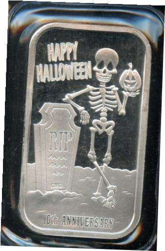 ڶ/ʼݾڽա ƥ    [̵] Halloween 2022 CMG Mint 10th Anniversary 1oz .999 Silver Proof Limited only 65