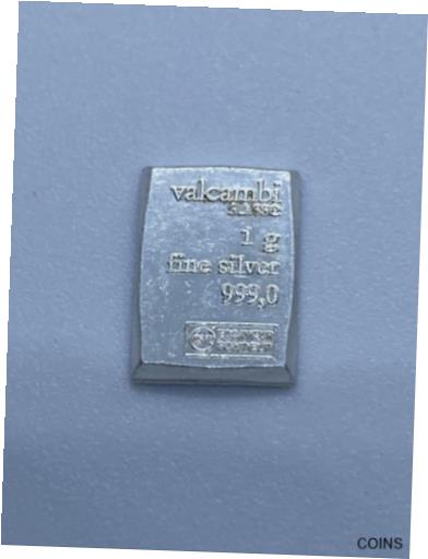  アンティークコイン 銀貨 Valcambi Suisse Silver 1 Gram Bar .999 Fine Ag CombiBar Fractional for Bartering  #sof-wr-012299-1708