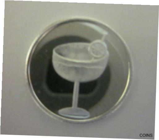 yɔi/iۏ؏tz AeB[NRC  Margarita Glass 1 Gram .999 Pure Silver Round Coin Bar Bullion [] #scf-wr-012299-960