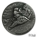 2019 シルバー 2 オンス スコッツデール聖書シリーズ - サムソンがライオンを殺す2019 Silver 2 oz Scottsdale Biblical...