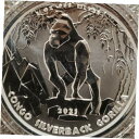 yɔi/iۏ؏tz AeB[NRC RC   [] 2021 Republic of Congo 1 oz .999 Silver Silverback Gorilla #silversqueeze! NEW!