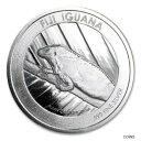 2016 フィジー「イグアナ」1 オンス .999 ファイン 1 ドル銀貨2016 Fiji
