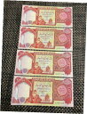 セール!! 100,000 イラクディナール 4 X 25,000 紙幣 新品クリスプ UNC UVライトテスト済み。SALE !! 100,000 IRAQI...