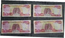 4 x 25,000 イラク ディナール紙幣 - 100,000 IQD、未流通、パリパリ紙幣4 x 25,000 IRAQI DINAR NOTE - 100,000 IQD, UNCIRCULATED, CRISP BANKNOTES(3)