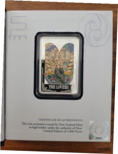 ڶ/ʼݾڽա ƥ    [̵] 2021 Niue Tarot Card: THE LOVERS 1 oz Silver Bar. SOLD OUT AT THE MINT!