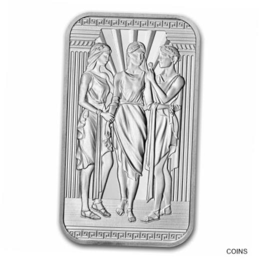  アンティークコイン コイン 金貨 銀貨  1 oz Silver Bar - The Royal Mint Three Graces - SKU#253807
