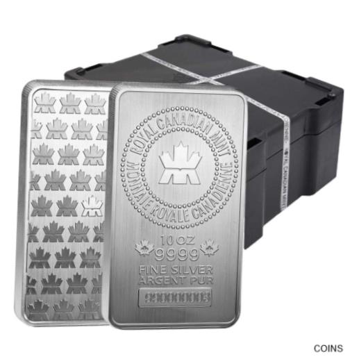 【極美品/品質保証書付】 アンティークコイン 銀貨 Monster Box of 50 - 10 oz Royal Canadian Mint (RCM) .9999 Fine Silver Bar [送料無料] #sof-wr-012338-117