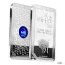 【極美品/品質保証書付】 アンティークコイン コイン 金貨 銀貨 送料無料 10 oz MintID Buffalo Silver Bar .999 Fine (NFC Scan Authentication)